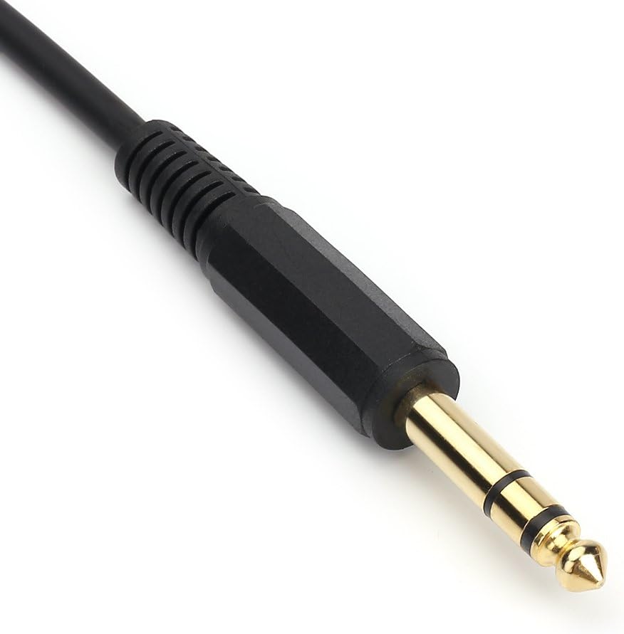 Disino 1/4 Inch Male to Female Stereo Extension Cable Gold Plated Quarter inch Headphone Extension Cable Cord- 20FT /6.6 Meters