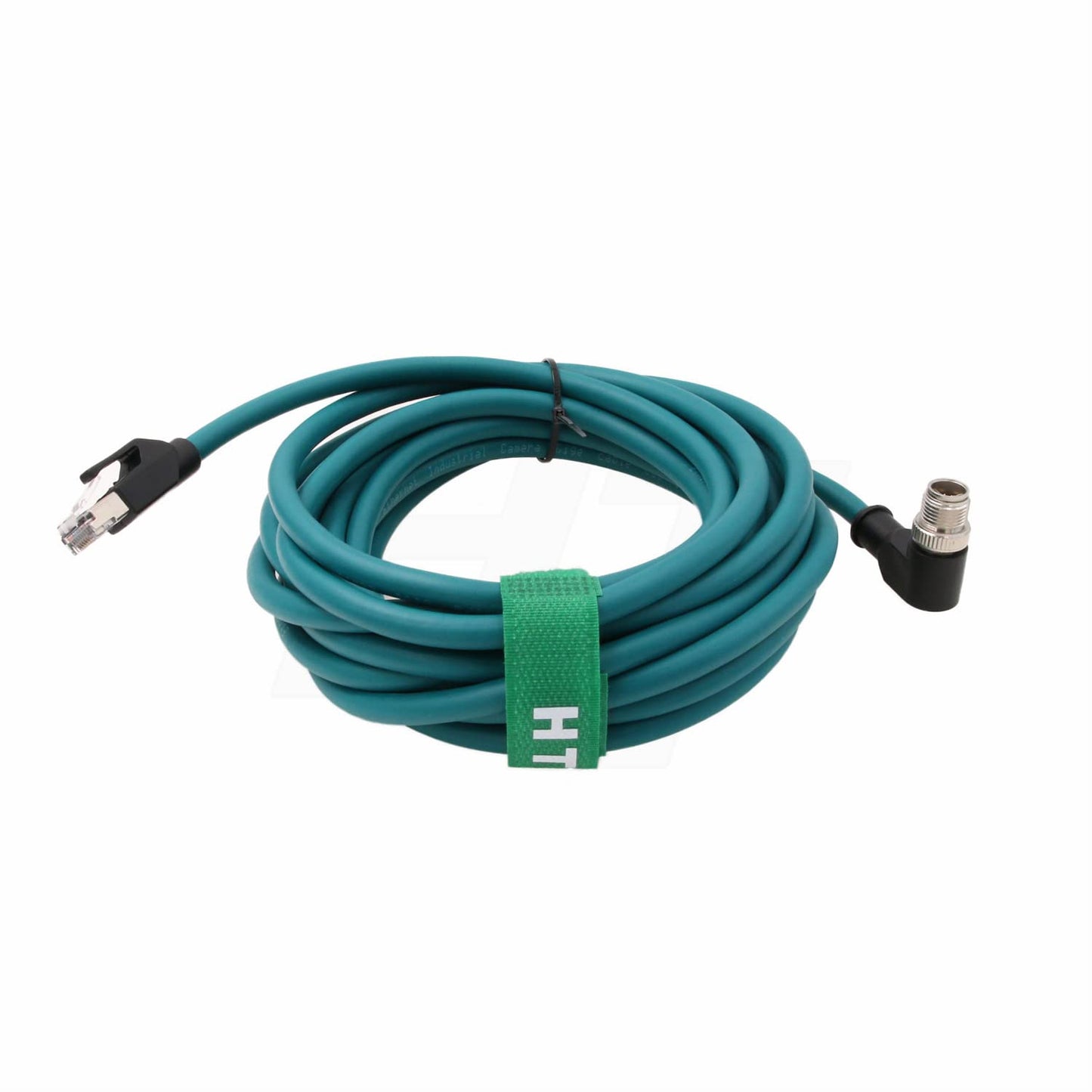 M12 Ethernet Cable for Microscan Hawk MV-4000 Cognex 2800 370 Camera Sensor Reader, 8 Pin X Coded to RJ45 CAT-7e (8m)