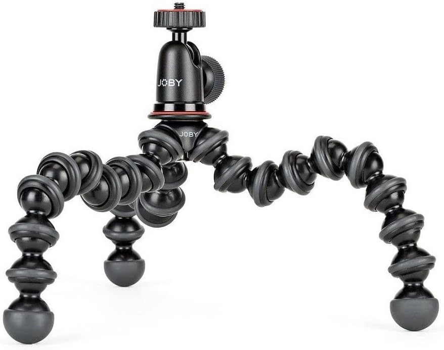 JOBY GorillaPod Compact Tripod Kit with Ballhead for Mirrorless Cameras up to 2.2 lbs. Black/Charcoal.