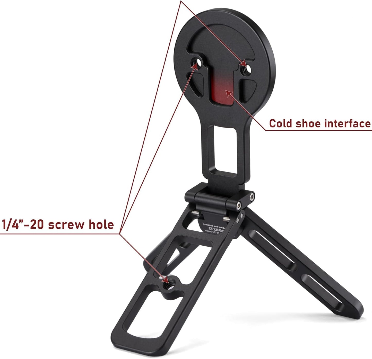 for MagSafe Pocket Tripod Stand – Magnetic Phone Stand for iPhone 16/15/14/13/12 Series | Adjustable Angle, 20 N52 Strong Magnets, Full Metal Build, Foldable & Mag Case Compatible