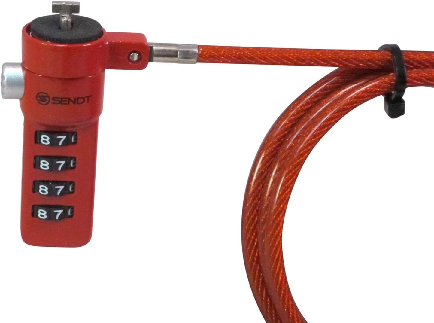 Sendt Red Notebook/Laptop Combination Lock Security Cable