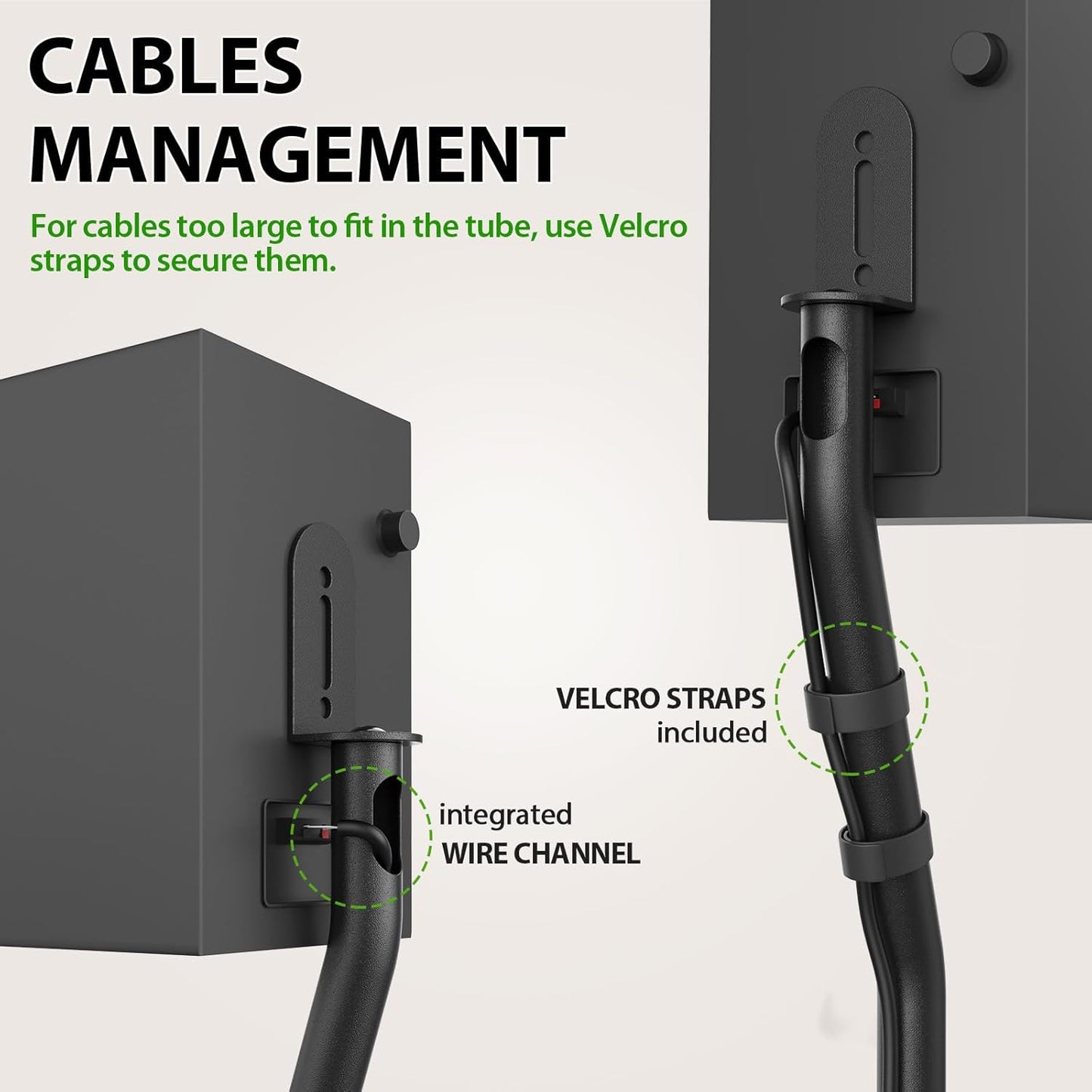 USX MOUNT Universal Speaker Stands, Height Adjustable Extend 30.0" to 39.1" for Satellite Speakers & Small Bookshelf Speakers up to 11 lbs Per Stand, 1 Pair Floor Stands for Sony Bose Polk JBL Yamaha