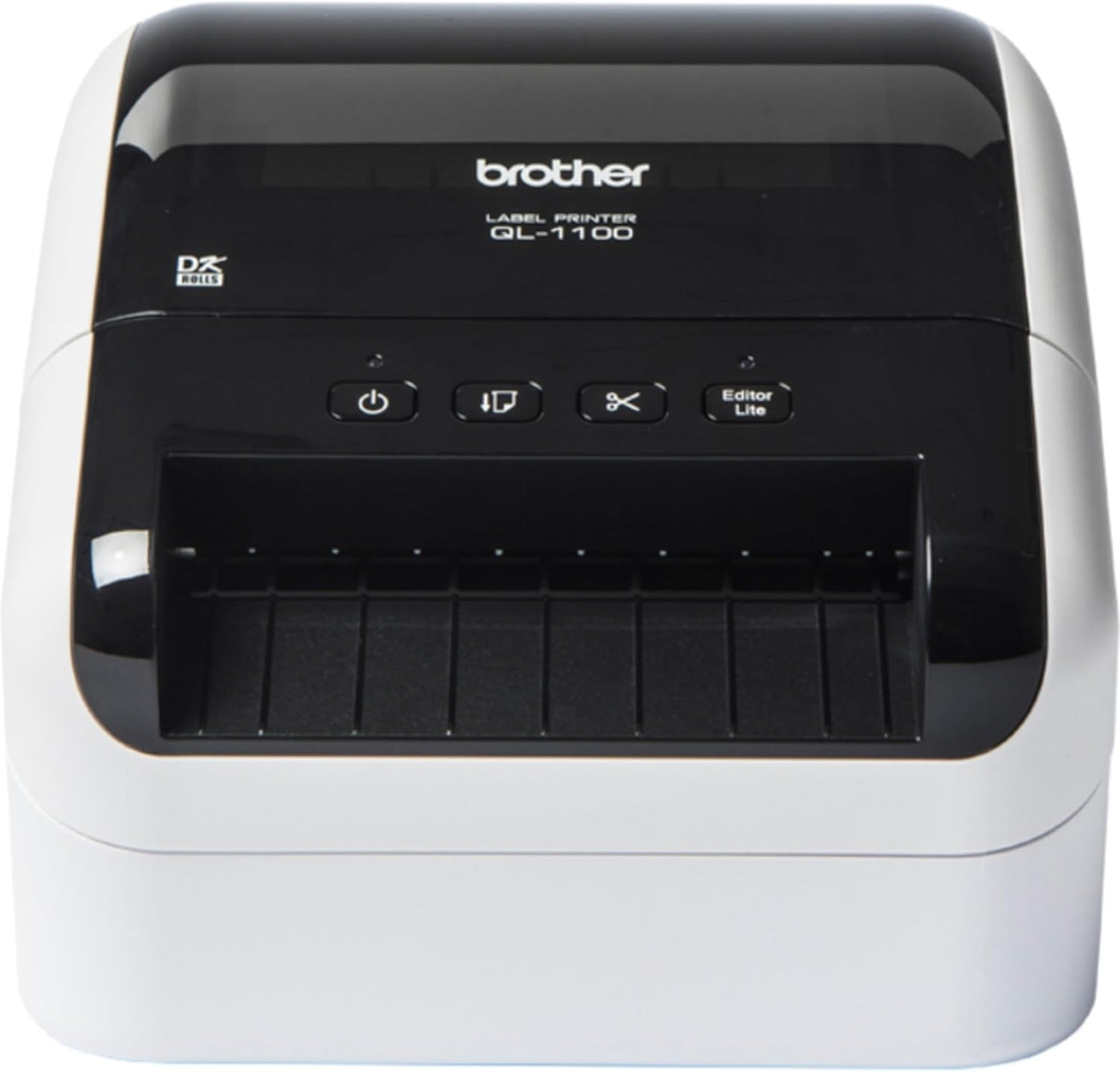 Brother QL-1100 Wide Format, Postage and Barcode Professional Thermal Monochrome Label Printer, Black