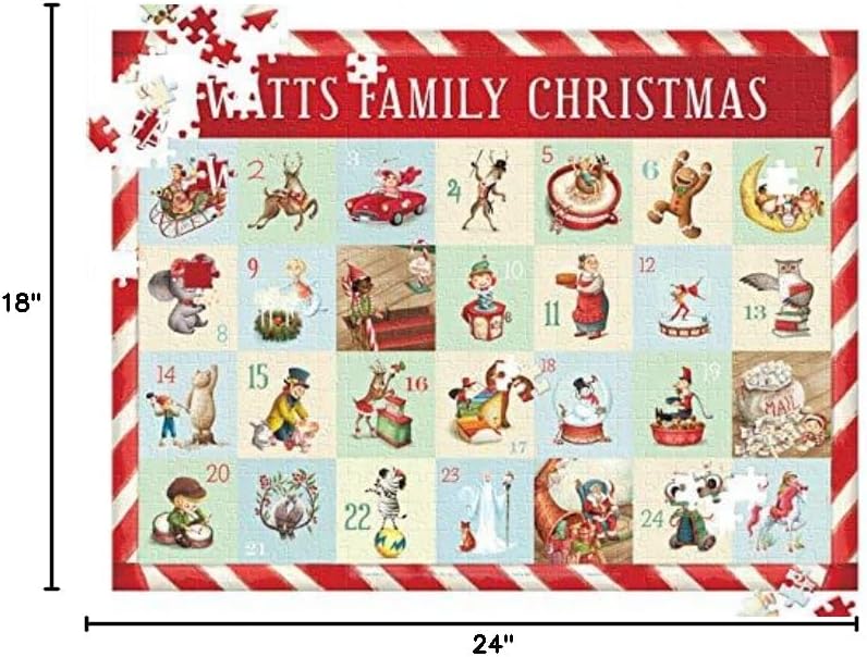 Countdown to Christmas Personalized Puzzle - 500 Pieces - I See Me!