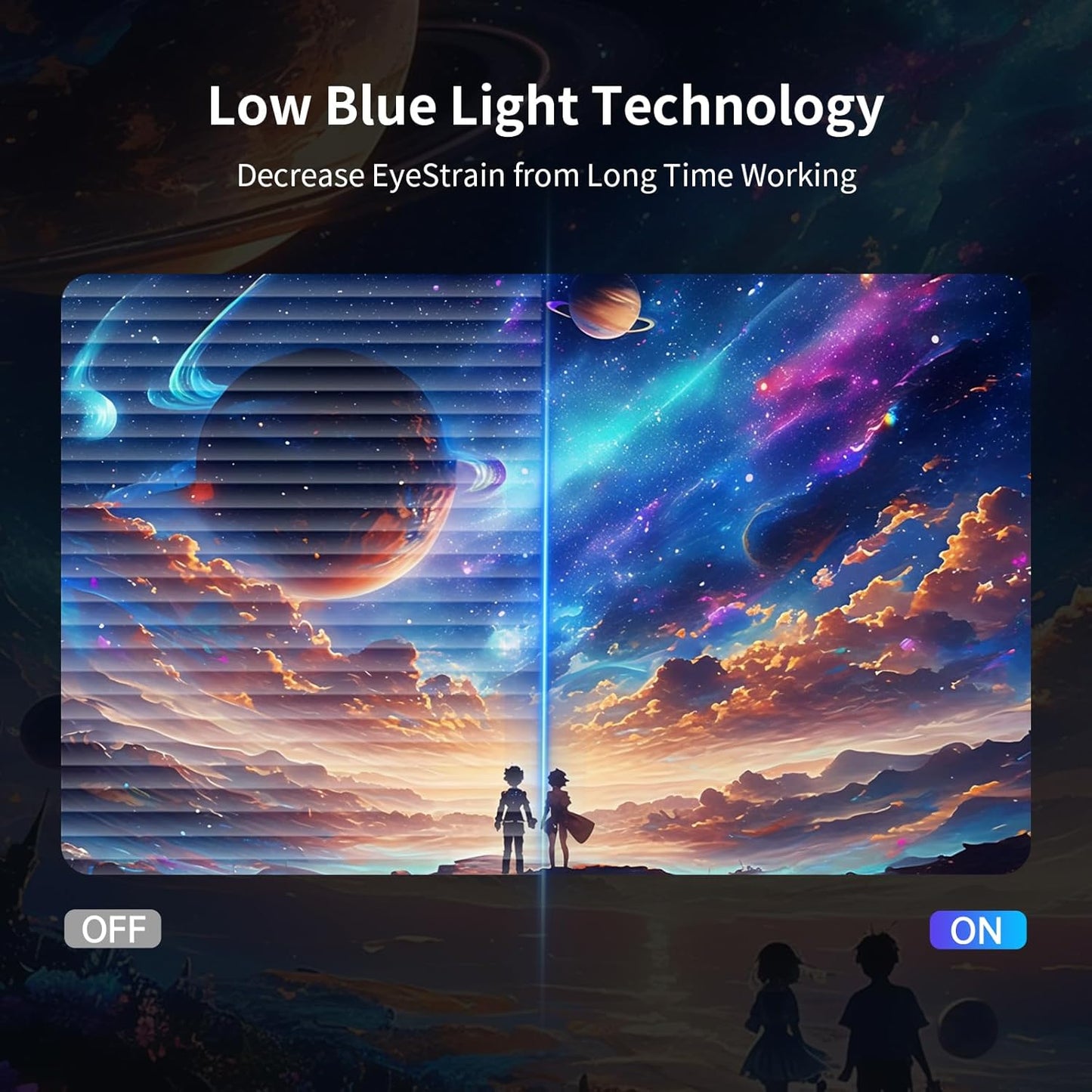 KTC 24 Inch QHD 100Hz Computer Monitor IPS 2K, 1300:1 Contrast, Anti-Blue Light Screen, 122% sRGB, FreeSync & G-Sync Compatible, HDMI2.0 & Display Port 1.4, PC Monitor for Gaming Office Work H24T27