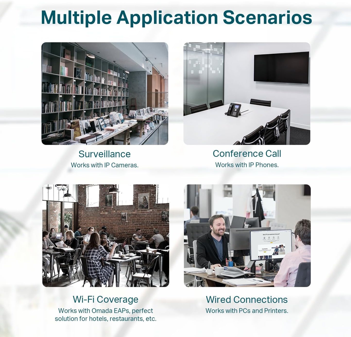 TP-Link TL-SG105MPE | Easy Smart Managed | 4 PoE+ Ports @120W, w/ 1 Uplink Gigabit Port | QoS, Vlan, IGMP & LAG | Fanless | PoE Auto Recovery | 3 Year Protection