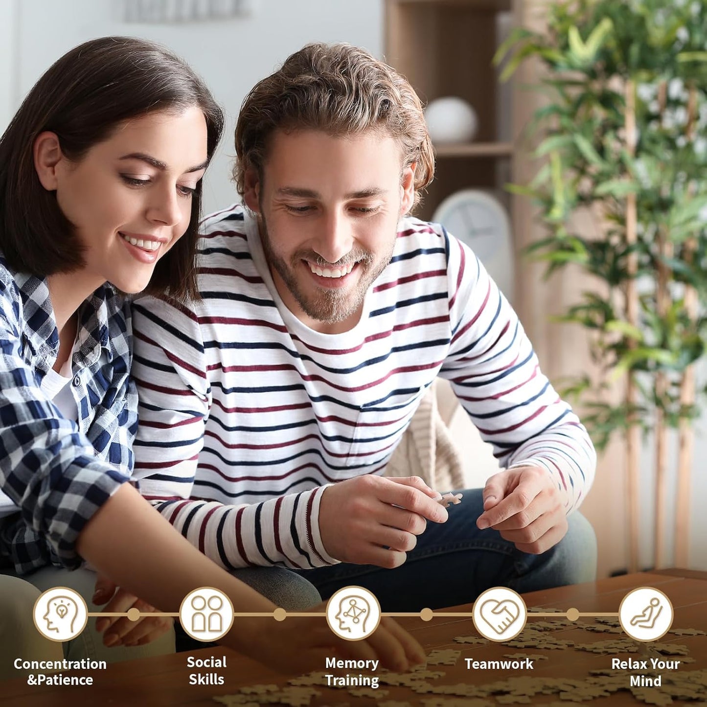 Custom Photo Puzzle – Personalized 1500 Piece Jigsaw Puzzle from Your Photo – Perfect Puzzle Gift for Families, Pets, Weddings, Anniversaries, Adults & Couples(1500-horizontal)