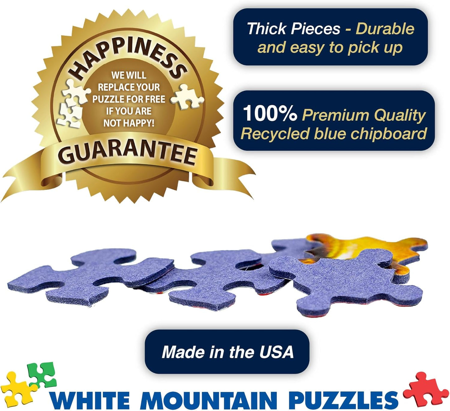 White Mountain Puzzles Rock 'N Roll - 1000 Piece Jigsaw Puzzle
