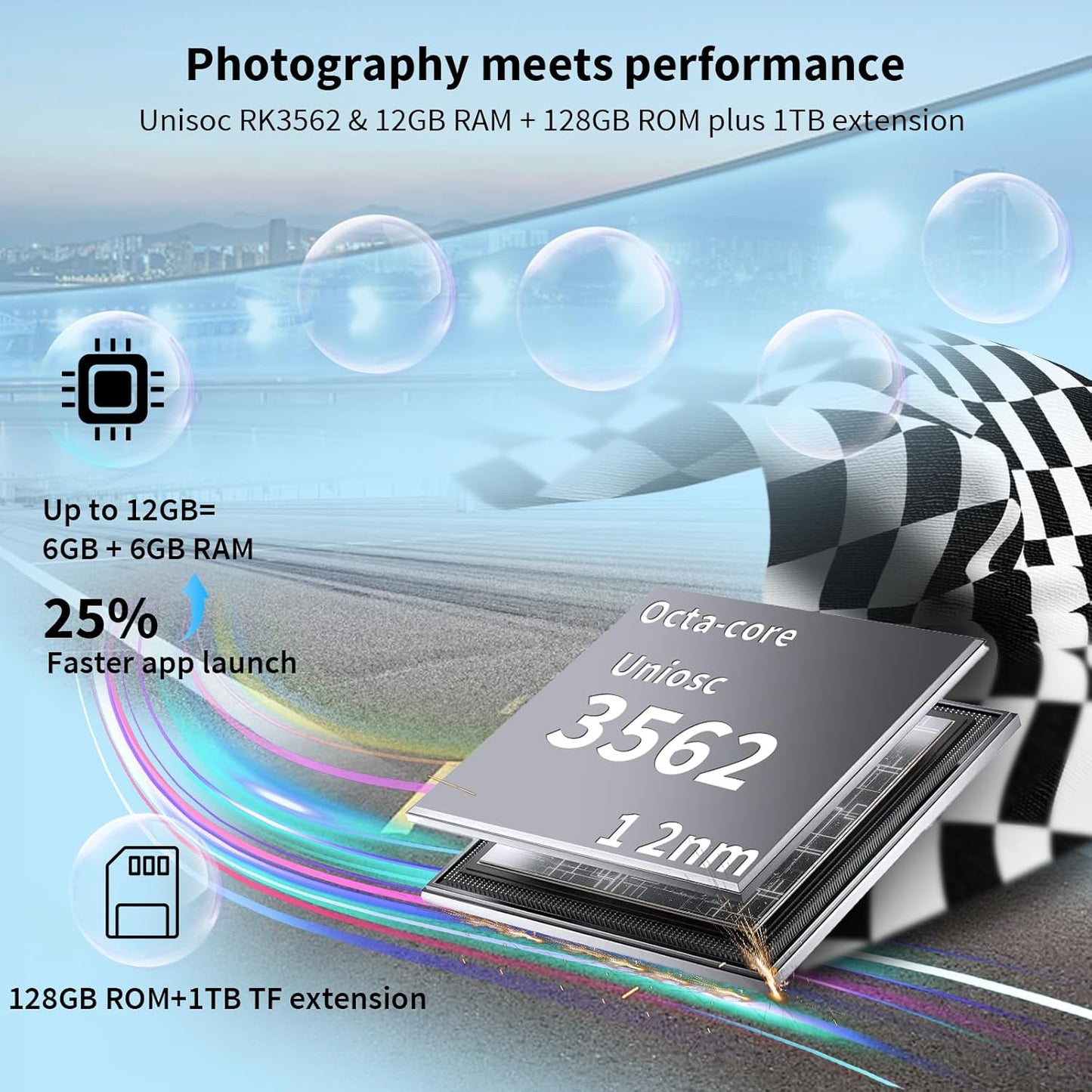 Android 14 Tablet with Keyboard, 12GB RAM (6+6), 128GB Storage, 1TB Expandable, 8000mAh Battery, 10 Inch 2-in-1 Tablets, Includes Case, Mouse & Stylus(Pink)