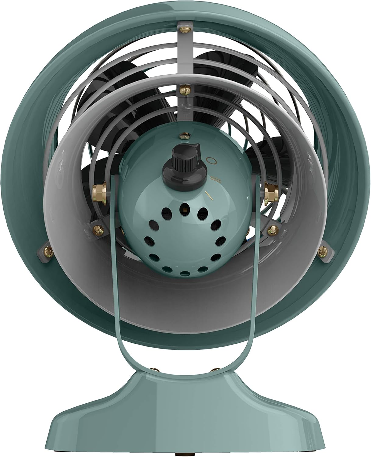 Vornado VFAN™ Mini Fan, Classic Vintage Fan, Retro Metal Air Circulator, For Desk & Bedside, 2 Speeds, Adjustable Tilt, Personal Cooling with Targeted Airflow, Quiet Fan, Green