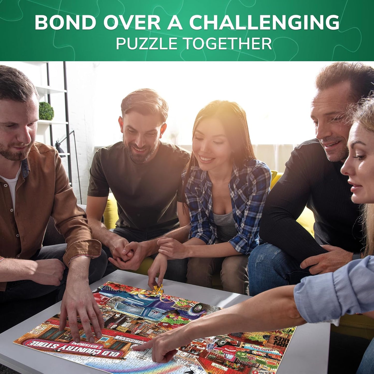 QUOKKA 1000 Pieces Puzzle for Adults and Up - Jigsaw Puzzles for Men and Women - Bazaar Activity for Kids Ages 8-12 and Up - Colourful Game Toy for Family