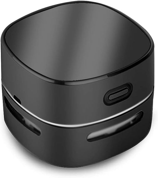 ODISTAR Desktop Vacuum Cleaner, Mini Table dust Sweeper Energy Saving,High Endurance up to 400 mins,360º Rotatable Design for Keyboard/Home/School/Office (Black Charging)