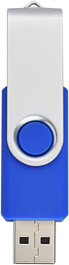 Aiibe 32 GB Flash Drive 10 Pack USB Flash Drives 32G USB 2.0 Memory Stick Thumb Drive Data Storage Swivel Keychain Design Pen Zip Drives Wholesale/Lot/Bulk (10 Pack, 32GB, Blue)