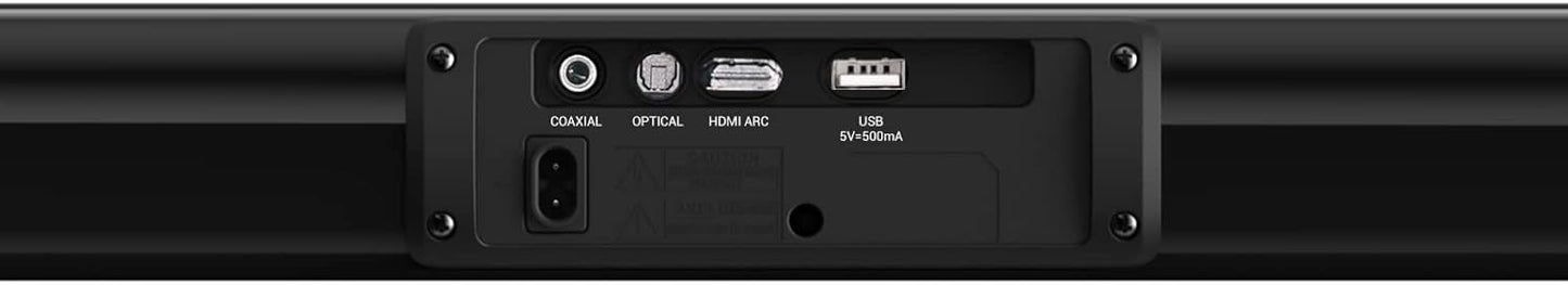 SYLVOX Elf S2 Soundbar, Bluetooth Sound bar for TV IP65 Waterproof, 60W TV Speaker with 3D Surround Sound, Movie/News/Music Mode, Wireless Connection, HDMI ARC, Music Streaming, Wall Mountable