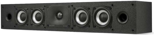 Polk Monitor XT35 Slim Center Channel Speaker - Hi-Res Audio Certified, Dolby Atmos & DTS:X Compatible, 1" Terylene Tweeter & Four 3" Dynamically Balanced Woofer, Wall-Mountable, Midnight Black