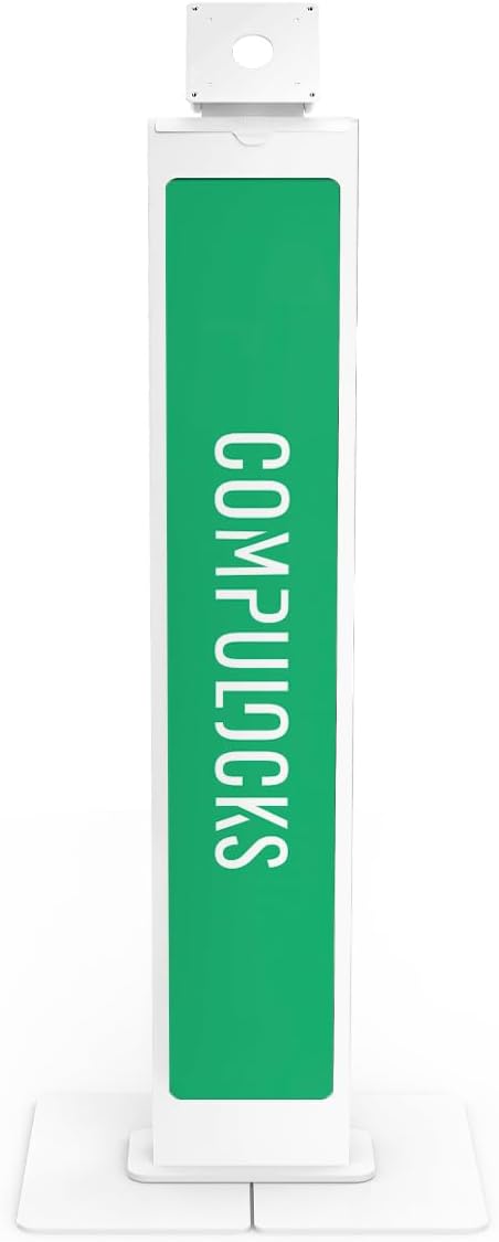 Compulocks Brandable VESA Floor Stand for Screens Up to 32 Inches - White