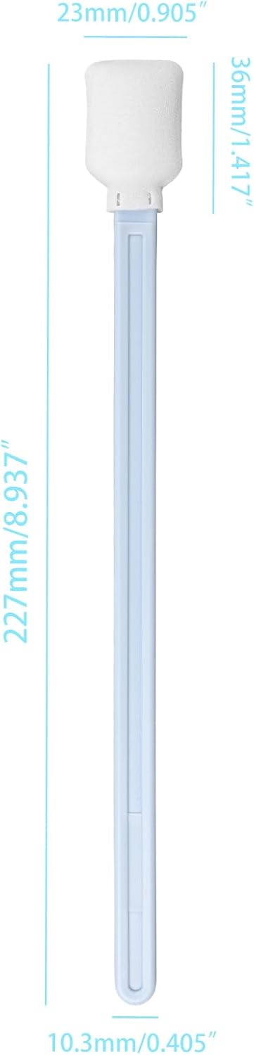 Printhead Cleaning Kit ， Inkjet Printer Head Cleaning swabs，Extra Long Foam Cleaning Swabs， for Epson, Canon， DTF,HP Large-Format Color Printer (20PCS)