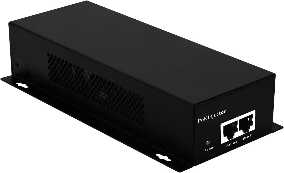 10G POE++ Injector, IEEE802.3af/at/bt 90W, Converts a Non-PoE Port to A PoE++ 10G Port, High Power Gigabit PoE Injector for IP Cameras, Wireless Bridge, Access Control, Desktop,Wall-Mount