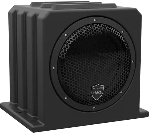 wet sounds Package - Black Stealth XT-8, 8 Speaker High Powered Sound Bar w/Remote and AS-10 10" 500 Watt Powered Stealth Subwoofer