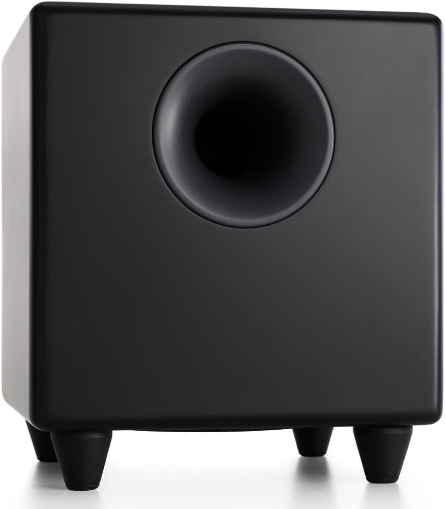 Audioengine S8 Powered Subwoofer Speaker - 250W 8-inch Home Woofer with Built-in Amplifier and Dual Audio Inputs for Home Audio