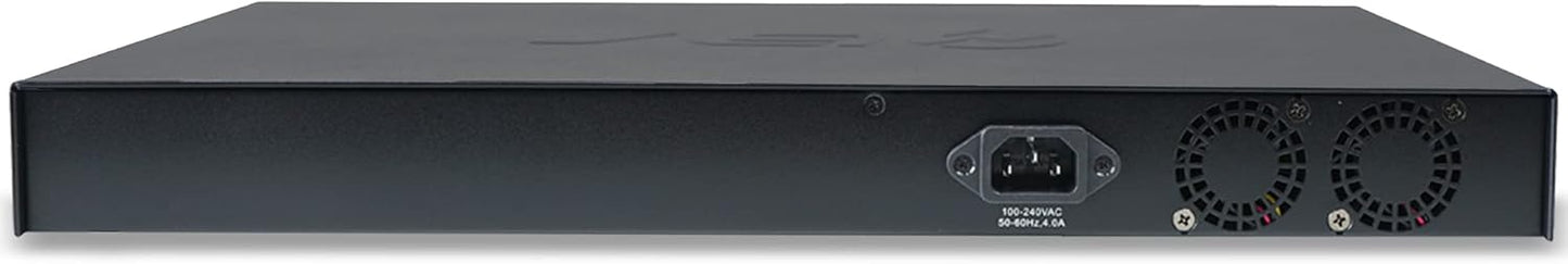 BV-Tech 24-Port Gigabit PoE+ Managed Switch with 2 Ethernet & 2 SFP Uplinks | High-Performance, NDAA Compliant | POE-SW2404G-MG-PLUS