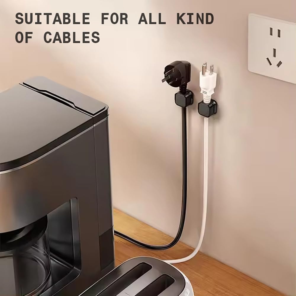 Generic 6 Pack Magnetic Cord Holder, Adhesive Wire Organizer, Under Desk Cable Clip Management, Cord Keeper Organizer for Office Home Desk Wall Nightstand (White)