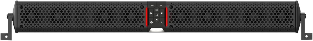 wet sounds Package - Black Stealth XT-12, 12 Speaker High Powered Sound Bar w/Remote and AS-8 8" 350 Watt Powered Stealth Subwoofer