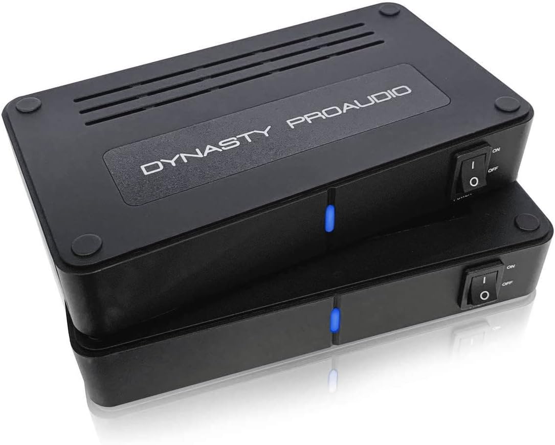 WSA-5RP Wireless Surround Sound Rear Speakers Kit with 2 x 50W Amplifier Built-in, 5.2G / 5.8GHz Dual Band Selectable, Total 106 RF Channel Auto Switching, Black