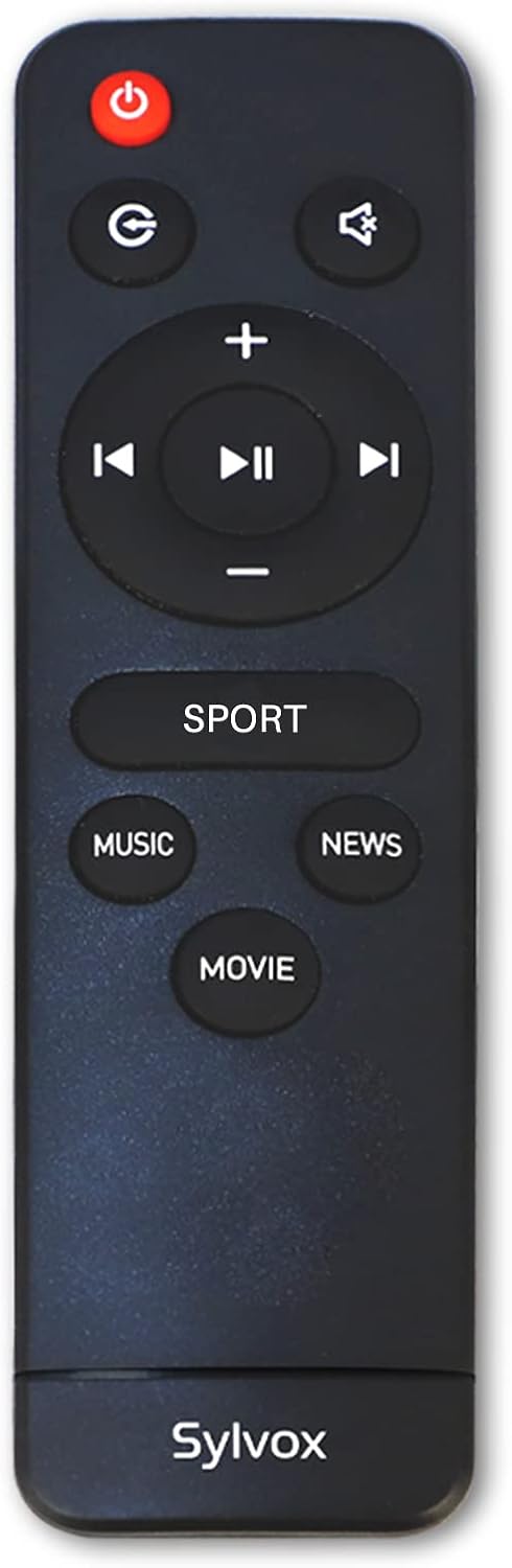 SYLVOX Elf S2 Soundbar, Bluetooth Sound bar for TV IP65 Waterproof, 60W TV Speaker with 3D Surround Sound, Movie/News/Music Mode, Wireless Connection, HDMI ARC, Music Streaming, Wall Mountable