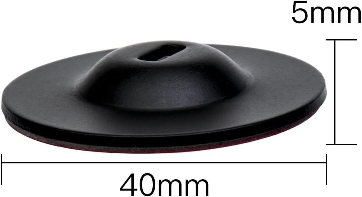 I3C Anchor Plate Adhesive Security Plate, Laptop Lock Plate with Slot, Universal Lock Plate for Laptop, Monitor, Smart Phone, Tablet, Other Electronic Products (Black 4pcs)