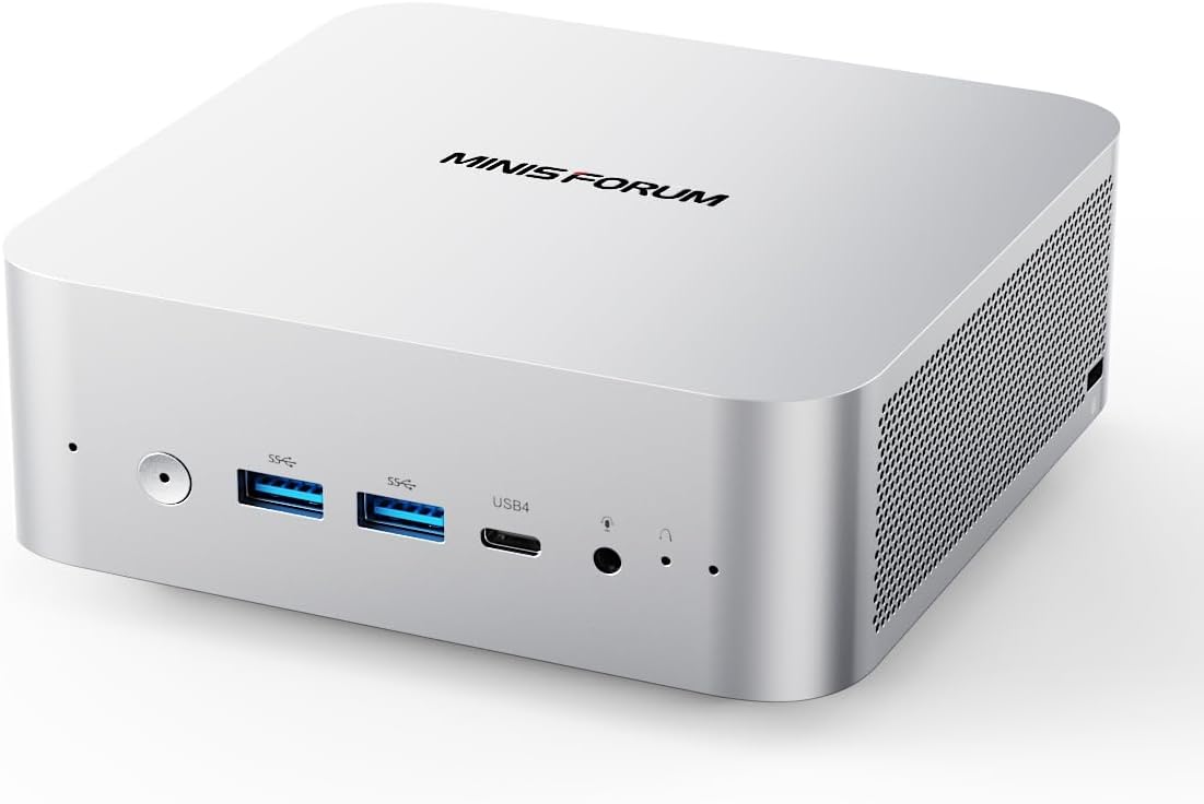 MINISFORUM AI Mini PC Barebone M1 Pro-125H with Intel Core Ultra 5 Processor 125H(14C/18T,up to 4.5Ghz), Mini Computer PCIe4.0 SSD,Triple Display with HDMI 2.1/USB4/DP,5X USB Ports, WiFi 7, BT5.4