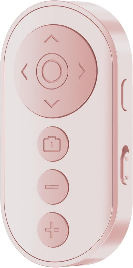 Bluetooth Camera Remote Shutter with Zoom and Front/Rear Camera Switch for Photo and Vlogging,Cllphone Remote Clicker for iOS & Android Smartphone, Wireless Video Scrolling for Tiktok