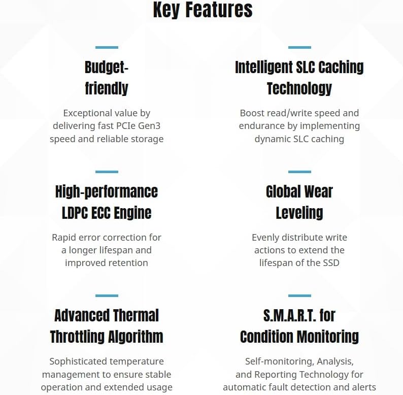 KLEVV CRAS C715 256GB M.2 2280 NVMe PCIe Gen3x4 Laptop & Desktop, up to 3000MB/s (K256GM2SP0-C7T)