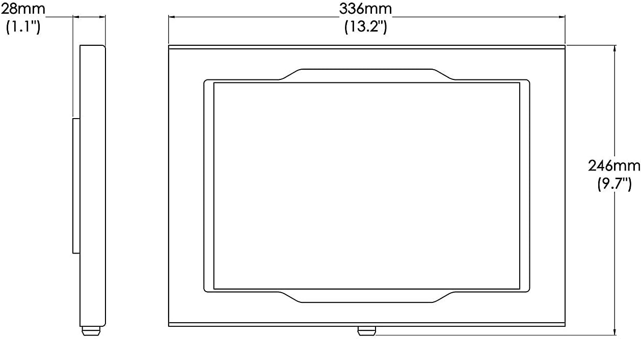 TABcare Locking Anti-Theft Metal Case for Samsung Galaxy TAB 3 4 10.1" Tablet for Kiosk, POS, Store, Show Display, Time Clock (TAB 3/4 10.1, White)
