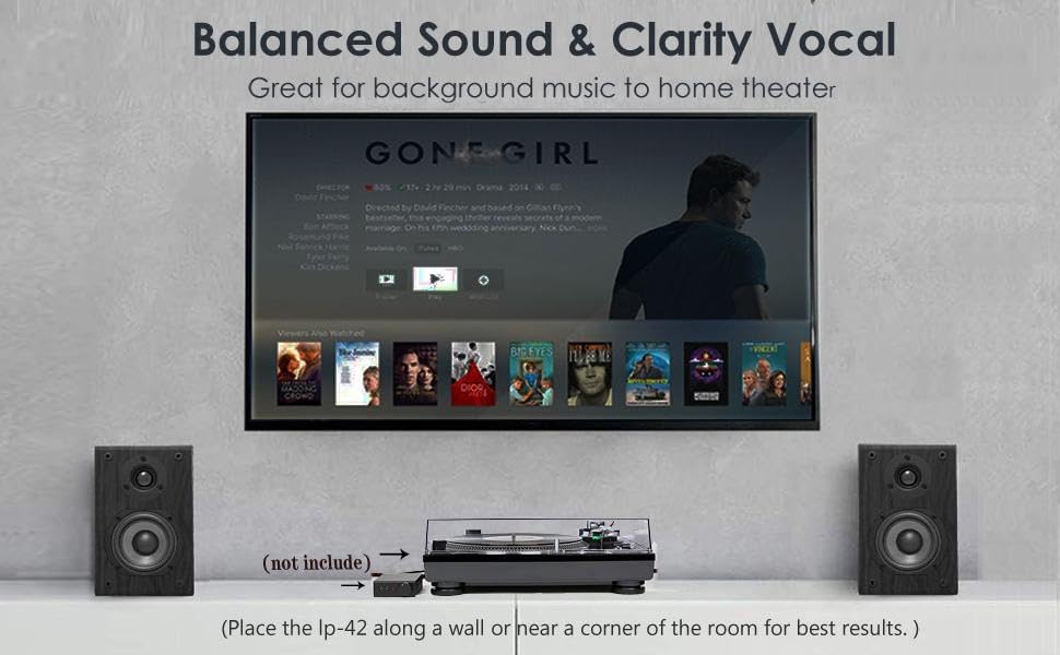 LONPOO Passive Bookshelf Speakers, 75W x 2 Classic Wooden Near Field Monitors with 4-Inch Carbon Fiber Woofer &1-Inch Silk Domed Tweeter 2-Way Loudspeakers,Amplifier Required (Not Inlcuded)