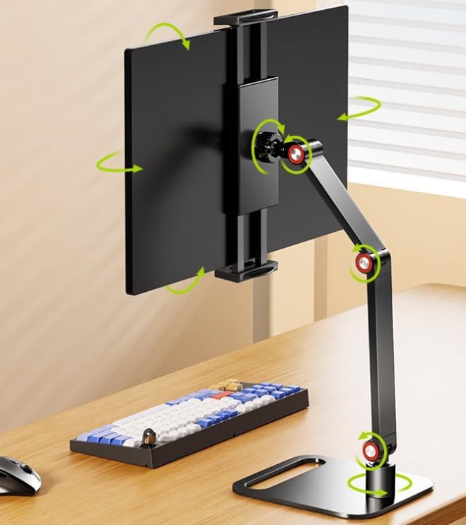Tablet Stand Holder, Stable Portable Space-Saving Multi-Device Holder for Home, Office, Kitchen