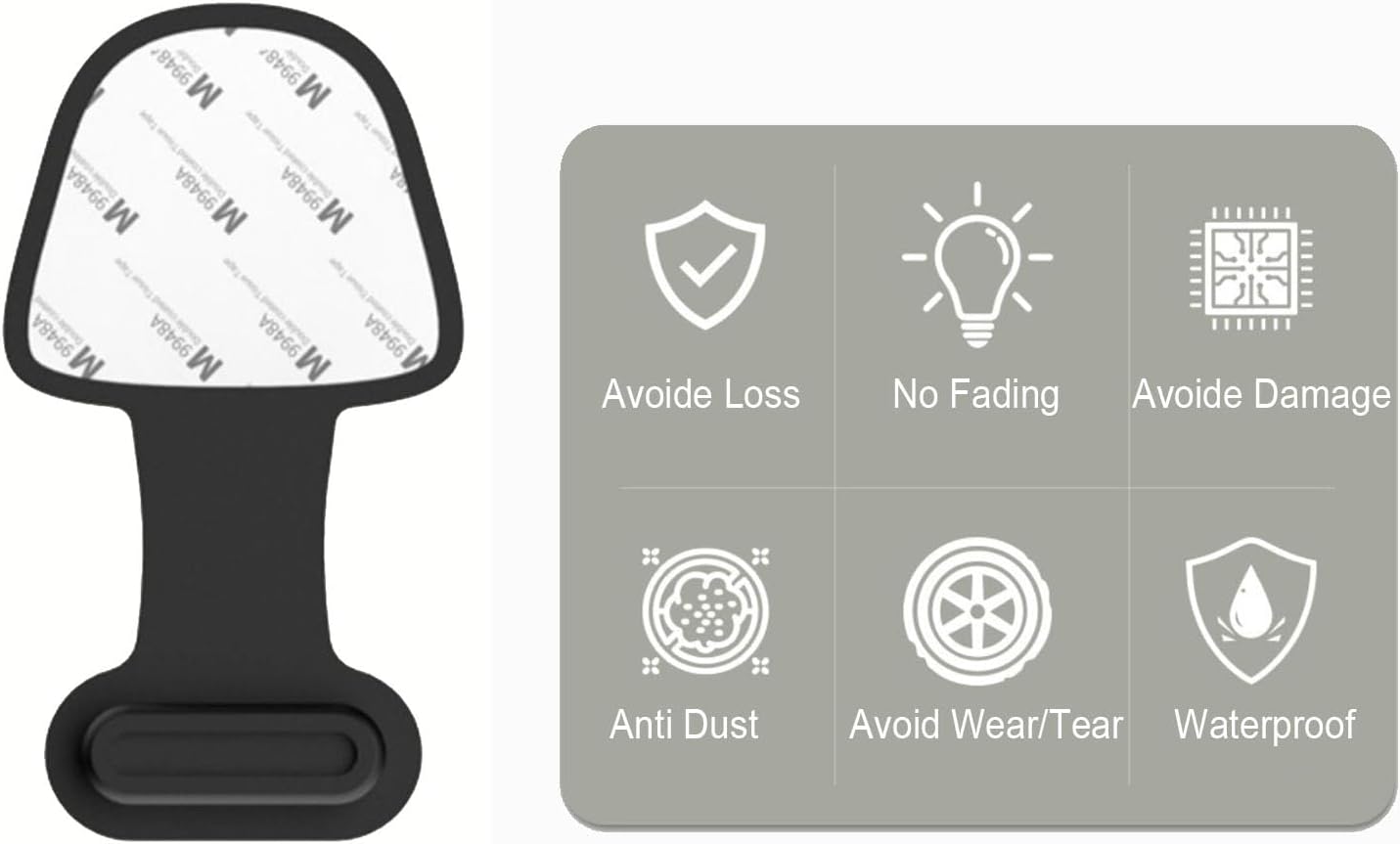 USB C-Type Anti Loss Dust Plugs, USB C-Type Port Silicone Dust Covers, with Detachable Adhesive for Mobile Phone,Compatible with 15, 16 17 Plus Pro Max..., All USB C Ports