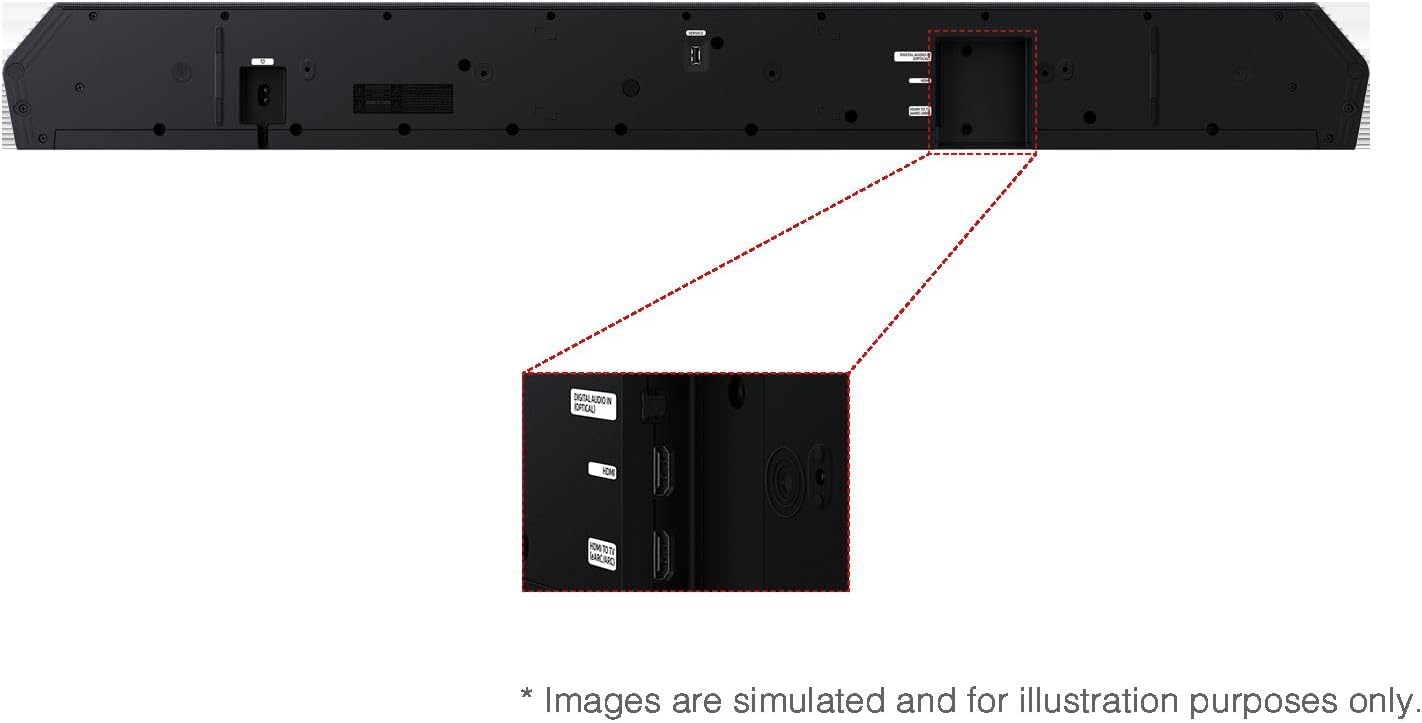 Samsung Q800F 5.1.2ch Q Series Soundbar + Subwoofer, Wireless Dolby Atmos, Q-Symphony, Game Mode Pro, Smart Integration (HW-Q800F, 2025)