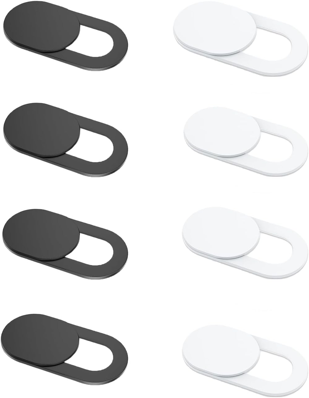 Laptop Camera Cover Slide, 8 Pack Ultra-Thin Webcam Cover, Compatible with MacBook, Laptop, PC, iMac, iPad, iPhone 6/7/8 Plus, 0.022in Thick Web Blocker, Protect Privacy and Security