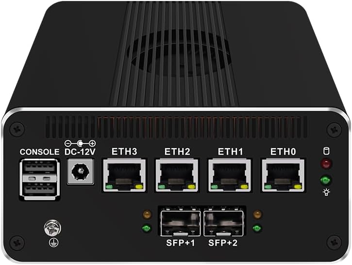 CWWK Intel Alder Lake N100(4C/4T Up to 3.4GHz)/N305(8C/8T Up to 3.8GHz) Dual SFP+10GbE Mini PC|4xIntel I226-V 2.5GbE |DDR5 Memory|PCI-E x4|HDMI+DP+Type-C (10 Gigabit N100, 32G RAM 512G SSD)