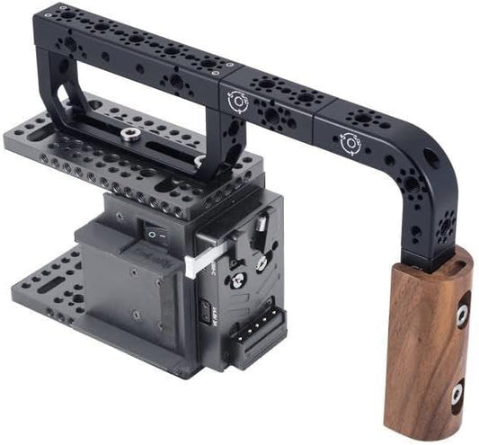 Universal Arri Positioning Top Handle Fixture Handle, Suitable for Camera Rabbit Cage Video Equipment Gimbal Stabilizer (Black)