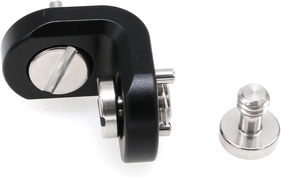 L Shaped Angle Bracket 3/8"-16 1/4" Corner Brace Joint Mounting Extension Adapter for Teradek Wireless System ARRI Sony RED Camera Monitor Focus Motor