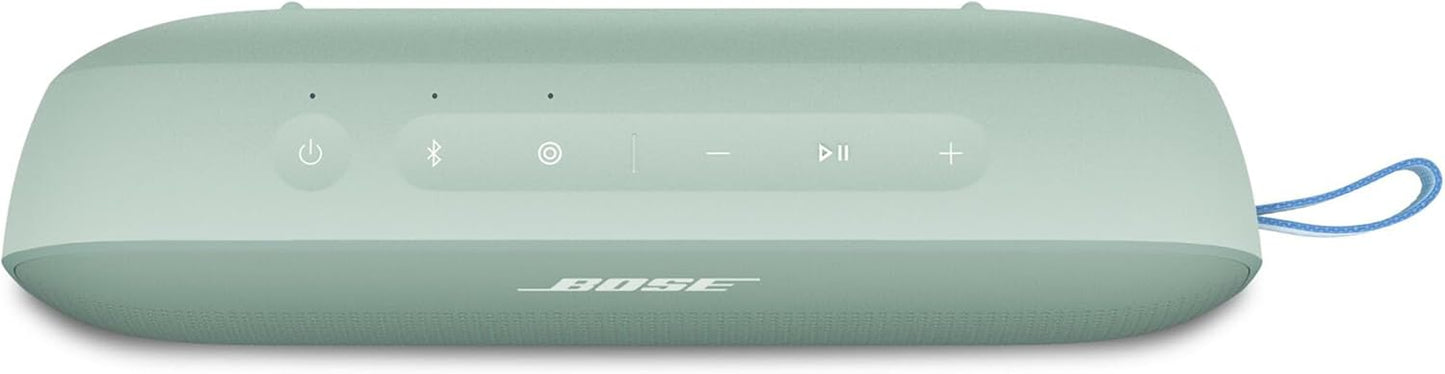 Bose SoundLink Flex Portable Bluetooth Speaker (2nd Gen), Portable Outdoor Speaker with Hi-Fi Audio, Up to 12 Hours Battery Life, Waterproof and Dustproof, Alpine Sage