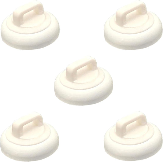 Magnetic Cable Zip Tie Mounts Clips Multipurpose Zip Ties Mount Base Holder Black Wire Cable Holder Mount Wire Clips Management for Home Office Marine Electrical Wiring (White, 5 Piece)