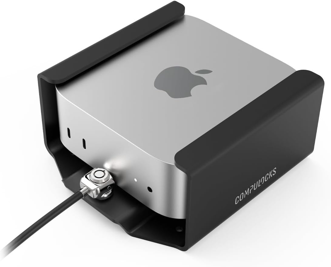 Mac mini M4 2024 Secure Mount with Keyed Cable Lock