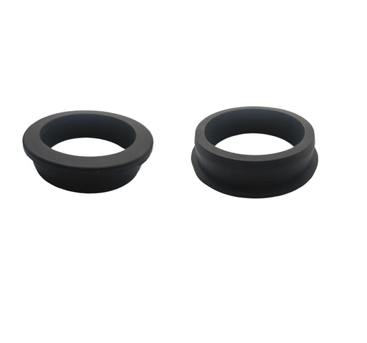 2 pcs 2-1/2" Drill Hole，2-1/16" ID Black Silicone Top hat Rubber Grommets for Wiring，Automotive，Firewall，Hole Plug，Desk，Screw，Water and Gas Pipe，Drain，House Siding，Cable Bushing，Glass，Wire Plug