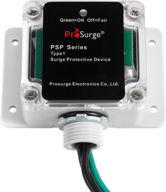 HVAC Surge Protector,Whole House Surge Protector,Single-Phase,3-Wire for 120/240V, 25KA(Surge Capacity per Phase),UL Listed