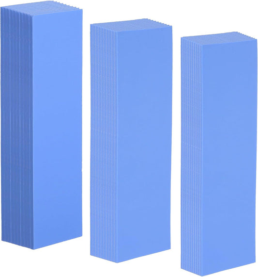 30 Pcs 2.6 * 0.8 Inches Silicone Thermal Pad Reusable CPU Thermal Pad Heat Resistant Conductive Silicone Pads Non Conductive Heat Resistance Cover for Laptop Heatsink CPU GPU LED Cooler