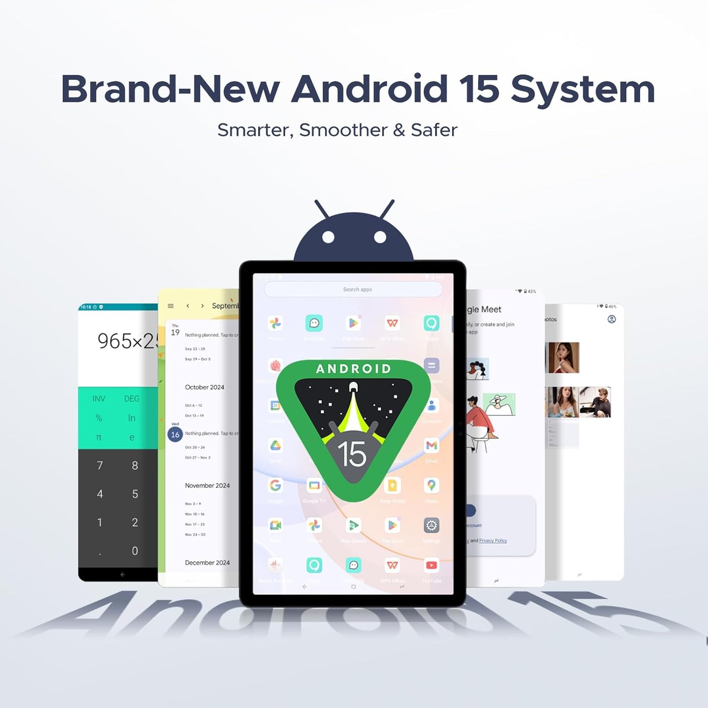 DOOGEE U10(2025) 10 inch Tablet with Keyboard, Android 15 Tablet 16GB+128GB/2TB Expand, 2.0GHz Quad Core Gaming Tablets,5060mAh,1280x800 IPS HD Touchscreen,WiFi 6,Dual Camera,BT5.0,Widevine L1,Gray