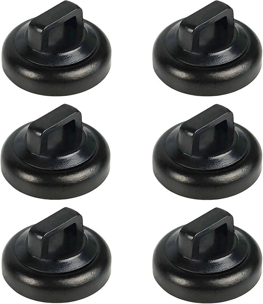 Magnet Zip Tie Mount Magnetic Zip Ties Mount Clips Base Holder Strong Multipurpose Wire Cable Holder Mount Wire Clips Management for Home Office Marine Electrical Wiring (Black, 6 Piece)